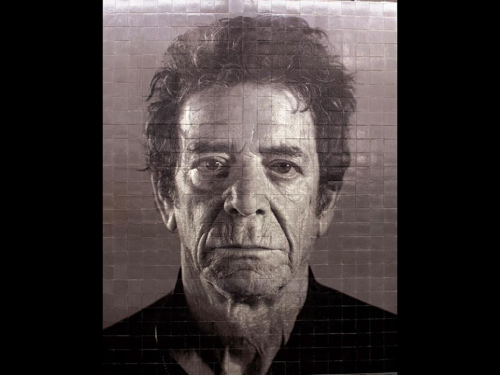 Portrait of Lou Reed by Chuck Close at 86th Street<br>
